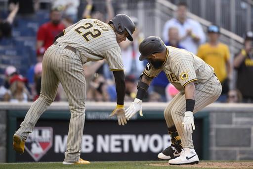 Odor pega jonrón de 3 carreras en la 9na y Padres superan a Nacionales