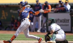 Peña conecta jonrón en regreso a la alineación de Astros, que doblegan a Atléticos