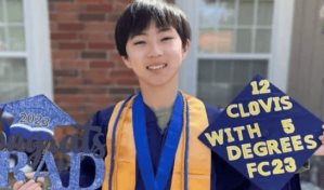 Adolescente de California se gradúa de la universidad a los 12 años y obtiene cinco títulos