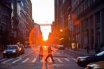 El Manhattanhenge regala a Nueva York su mejor puesta de sol del año