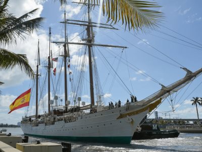 Buque escuela español Juan Sebastián Elcano llega a Florida
