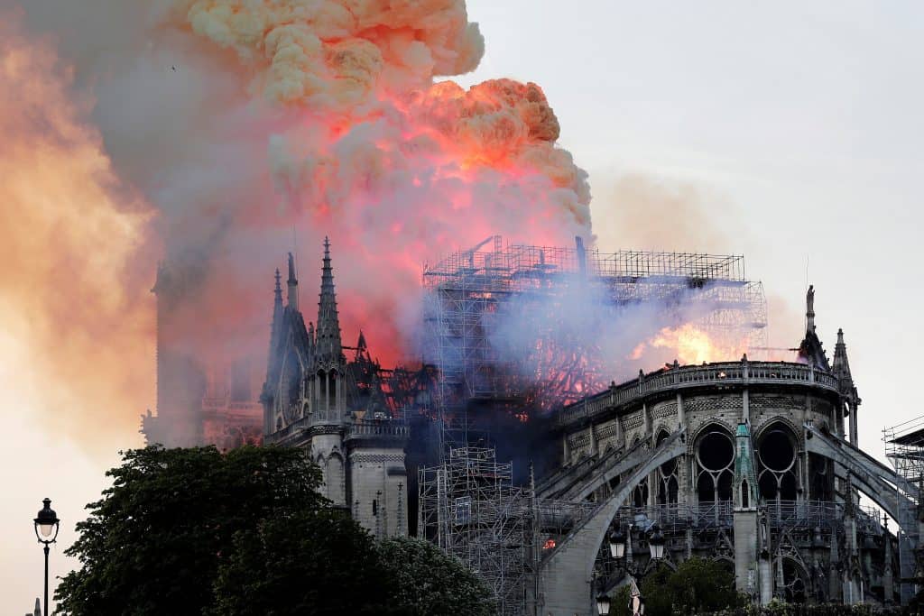 La catedral de Notre Dame se incendió en 2019.