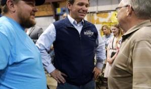 DeSantis y Trump coinciden con actos de campaña electoral en Iowa