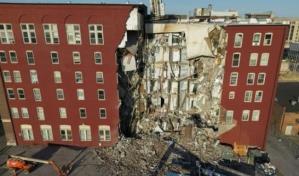 Amputan pierna a una mujer para rescatarla de los escombros del edificio colapsado en Iowa
