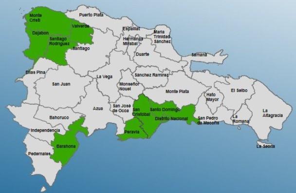 COE incrementó a nueve las provincias en alerta por vaguada
