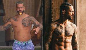El antes y después del tonificado cuerpo de Maluma