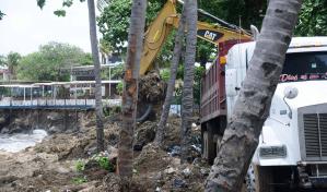 Playas de Güibia, Montesinos y San Gil avanzan en limpieza; unas 86 cañadas llenan de plásticos la costa