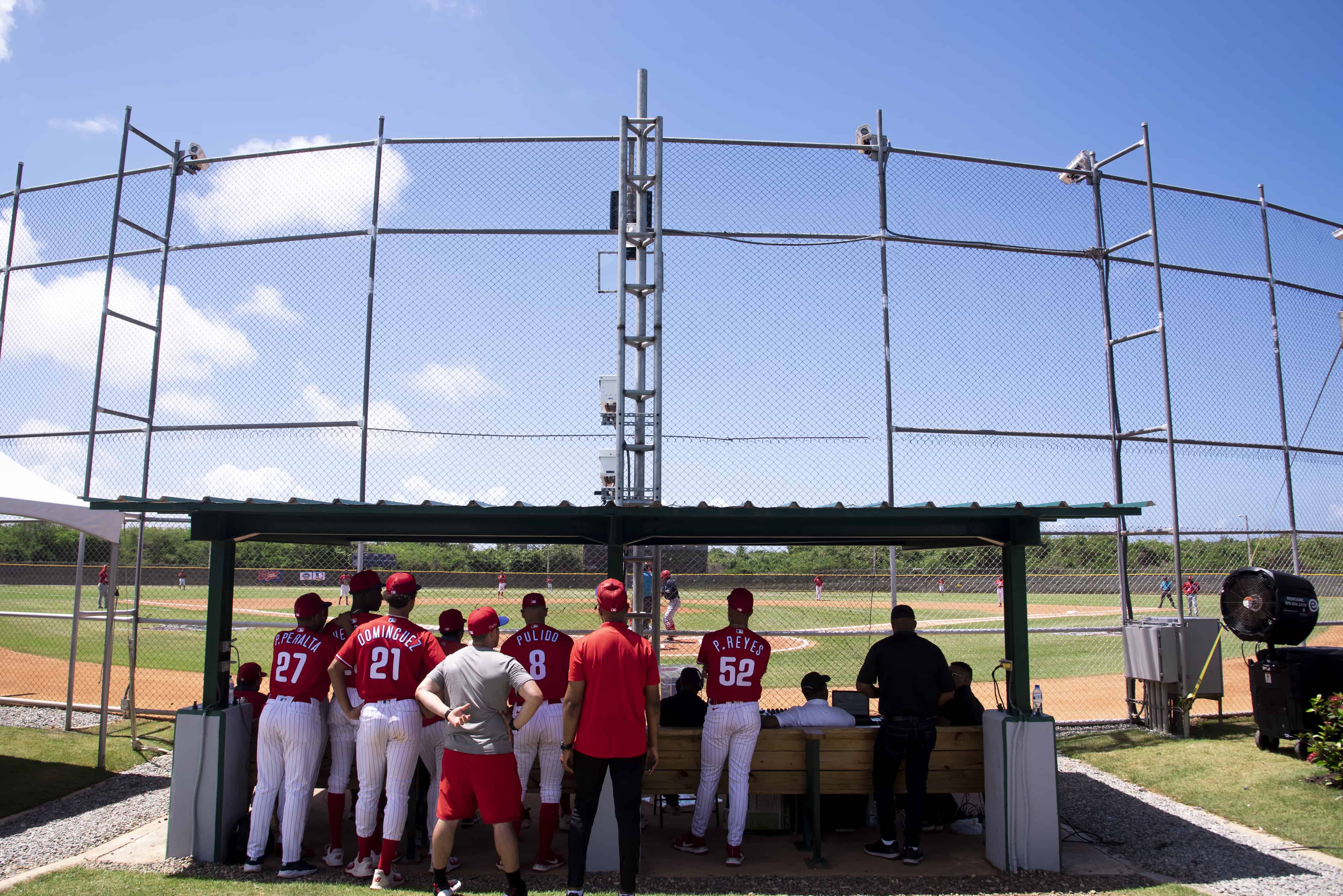 El complejo de los Filis está equipado con cámaras de última generación para dar seguimiento de forma ninuciosa al desempeño de los jugadores.