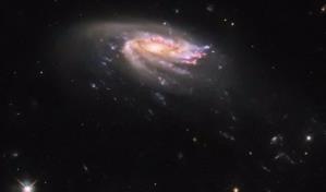Hubble capta una galaxia con forma de medusa en un abismo cósmico