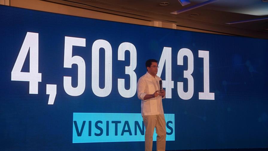 Llegada de visitantes a República Dominicana asciende a 4.5 millones a mayo