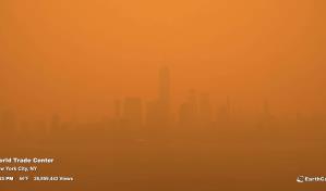 Nueva York deja estampas apocalípticas por contaminación causada por incendios