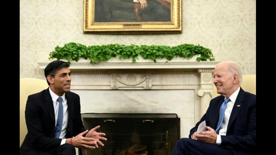 Biden y Sunak se reúnen en la Casa Blanca y prometen más apoyo a Ucrania