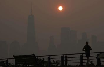 Así amanece Nueva York producto del humo de los incendios en Canadá