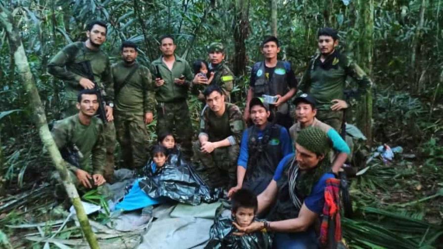Niños que permanecieron 40 días en la selva fueron evacuados por Fuerza Aérea de Colombia