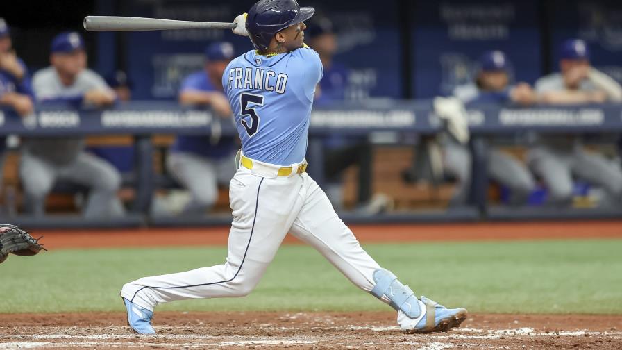 Wander Franco la sacó y remolcó tres para comandar triunfo de Rays
