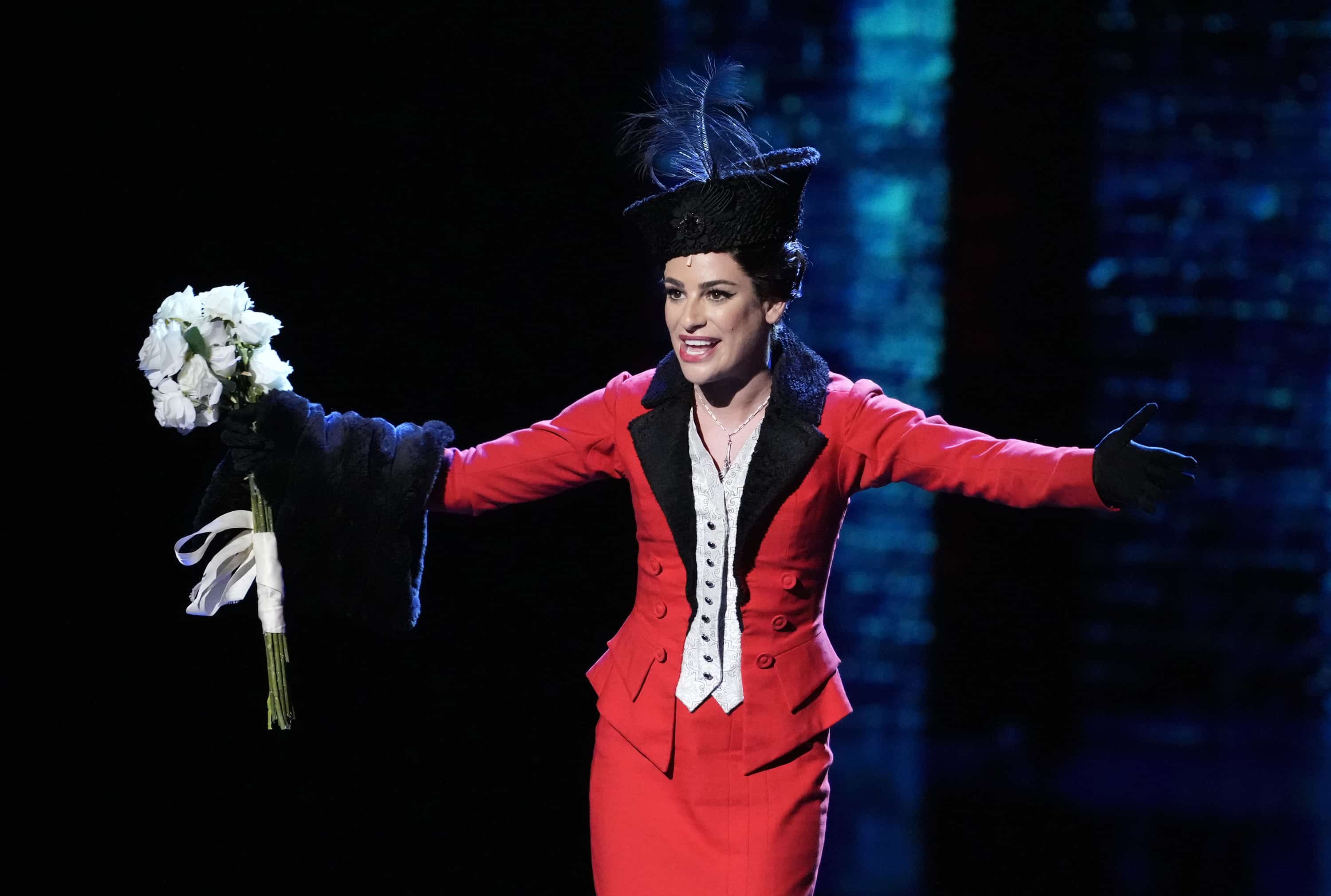 Lea Michele, integrante del elenco de Funny Girl, durante su presentación en la 76a entrega anual de los Premios Tony el domingo 11 de junio de 2023 en el Teatro United Palace en Nueva York.