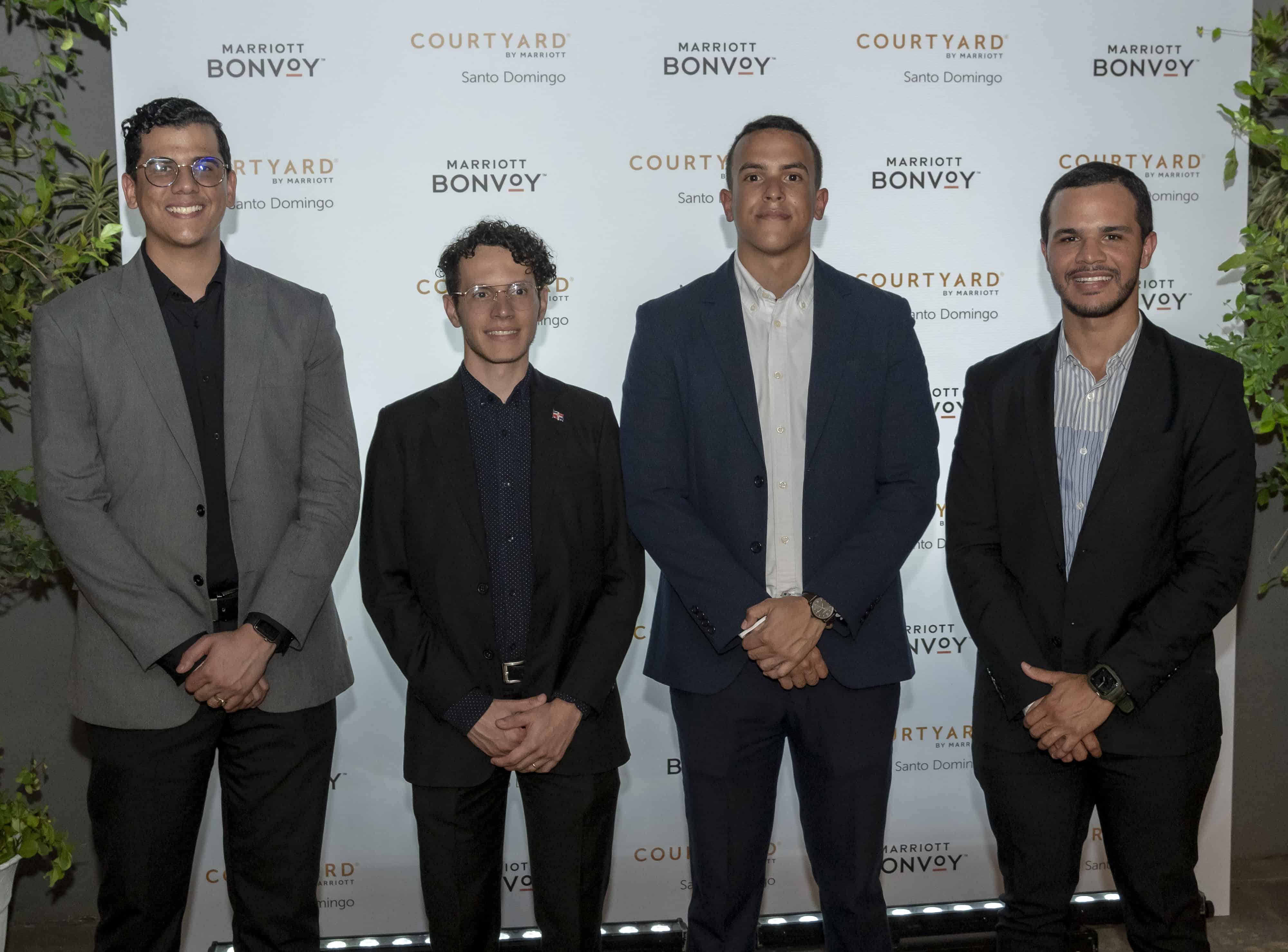 Daneiby Espinal, Gesualdo Martial, Alejandro Mezquita y Johnny Pérez.