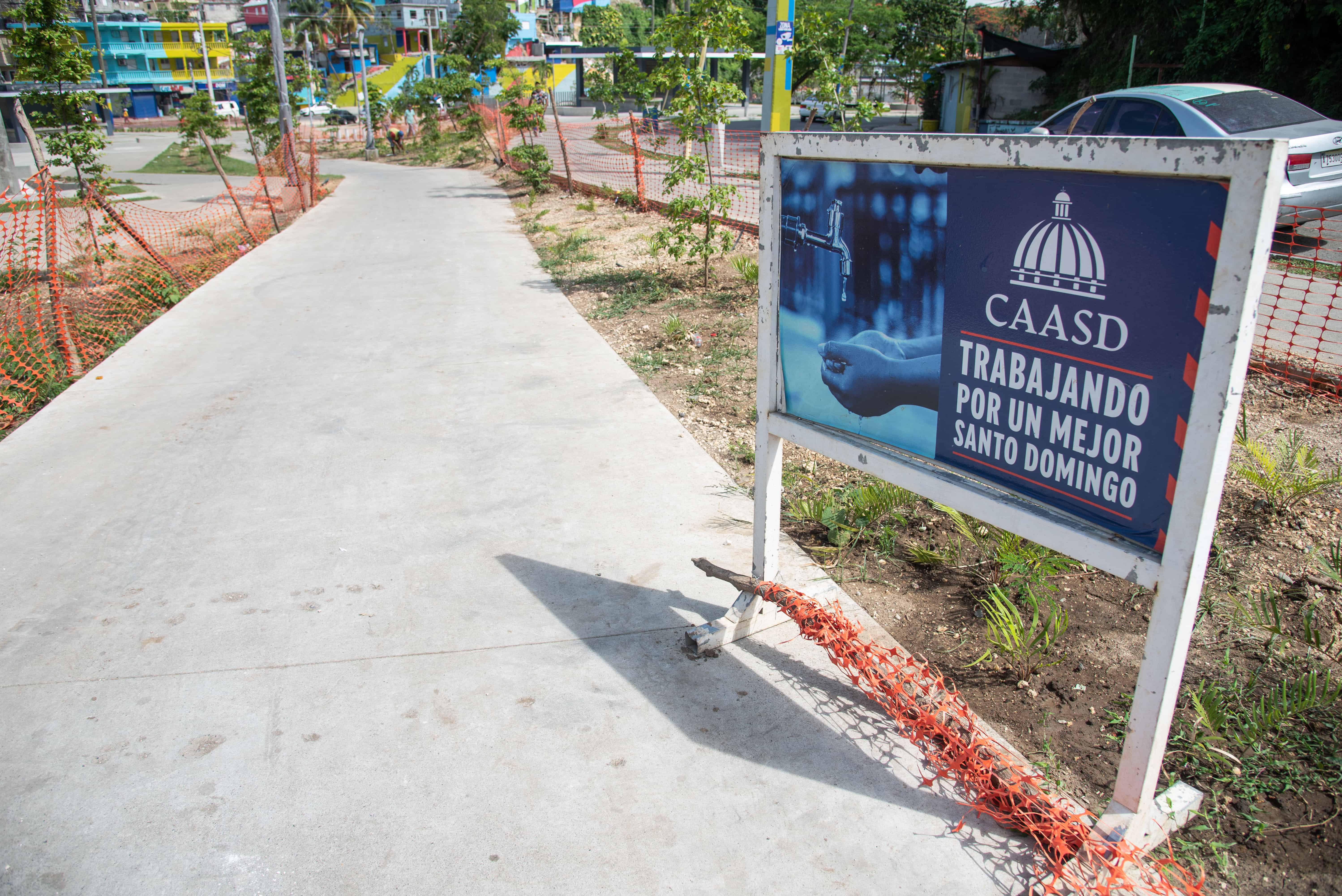 Los trabajos están a cargo de la Caasd.