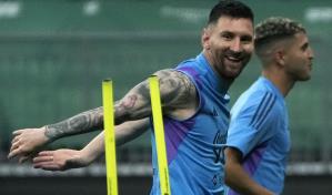 Argentina y Messi ultiman su preparación para partido contra Australia en Pekín