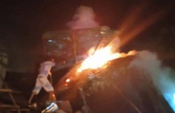 Incendio destruye negocio de diversión en Las Terrenas