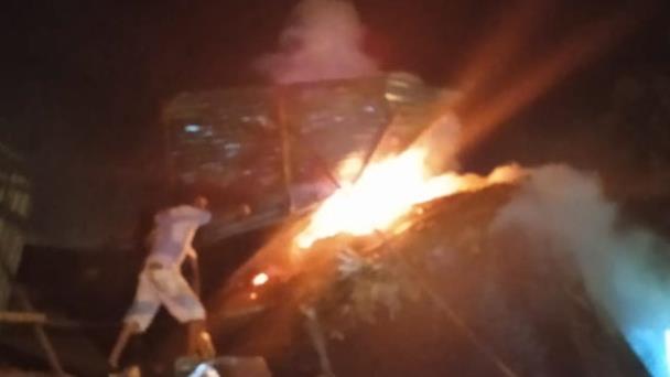 Incendio destruye negocio de diversión en Las Terrenas