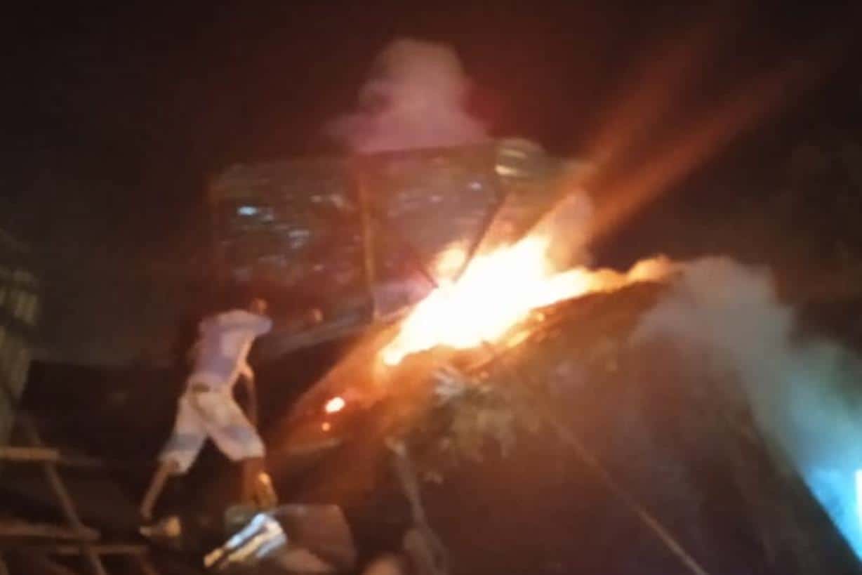 Incendio destruye negocio de diversión en Las Terrenas