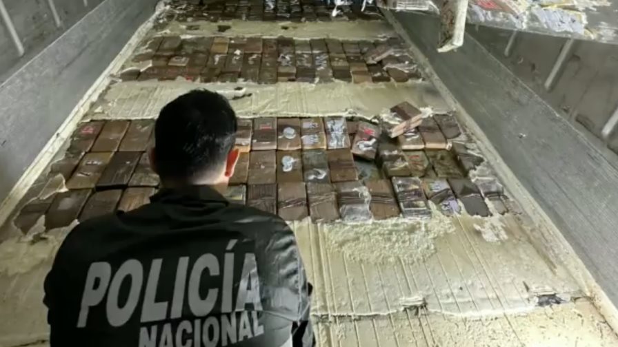 Más de una tonelada de cocaína es incautada en Ecuador en dos operativos