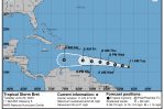 Tormenta tropical Bret podría no llegar a huracán y muestra una nueva posible trayectoria Tormenta tropical Bret podría no llegar a huracán y muestra una nueva posible trayectoria
