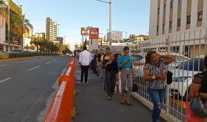 Ambiente en estación del Metro Pedro Mir tras llamado a paro de trabajadores