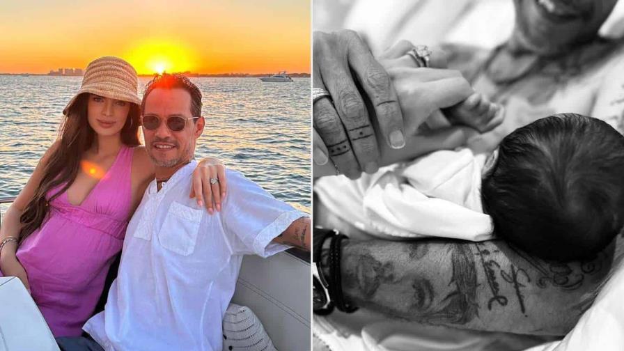 Marc Anthony y Nadia Ferreira mantienen el misterio sobre el sexo de su bebé