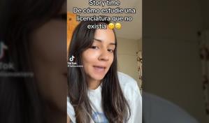 Joven cuenta cómo estudio una carrera que no existe
