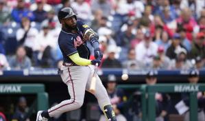 Marcell Ozuna jonronea y lleva a los Bravos a imponerse en Filadelfia