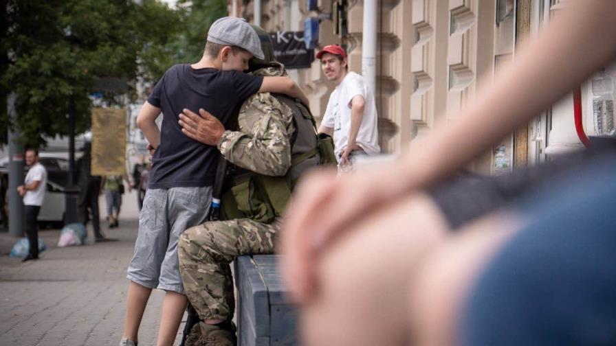 Ucranianos felices por la rebelión de los milicianos rusos