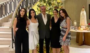 La esposa e hijas de Abinader, en desacuerdo con que él se reelija
