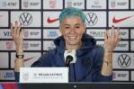 Rapinoe evoluciona con la selección antes del Mundial del próximo mes Rapinoe evoluciona con la selección antes del Mundial del próximo mes