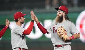 Con dos jonrones de Brandon Marsh, Filis superan por a Cachorros