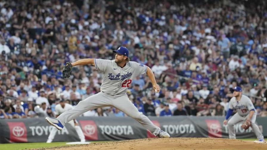 Kershaw lleva el sin hit a la sexta y Dodgers superan a Rockies