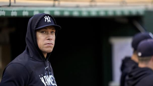 Judge juega a atrapar, su primera actividad de béisbol desde su lesión el 3 de junio