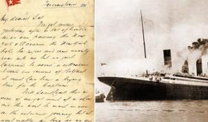 Subastan una carta de pasajero del Titanic a un precio base de 12,000 dólares