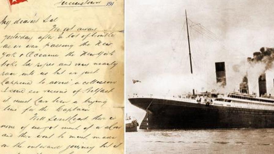 Subastan una carta de pasajero del Titanic a un precio base de 12,000 dólares