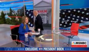 Biden se levanta y se retira de entrevista durante programa en vivo