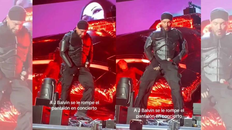 VIDEO: Se le rompe el pantalón a J Balvin en pleno concierto y así fue su reacción