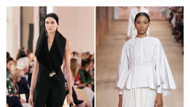 Las diosas griegas de Dior y las siluetas surrealistas de Schiaparelli en París