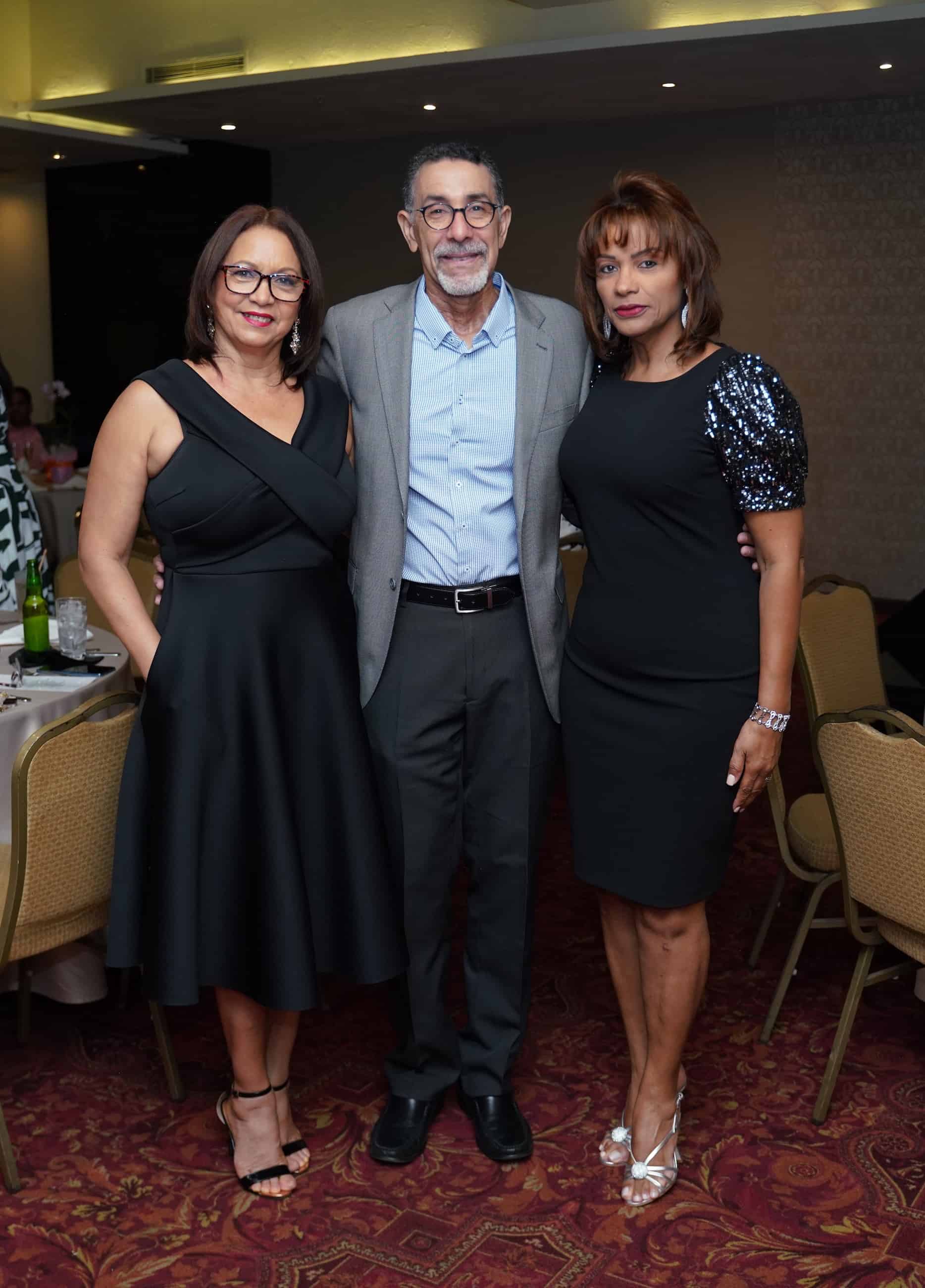 Rosmery Grullón, Linardo Rodríguez y Nancis Puente.