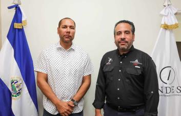 Director ejecutivo del Inefi visita al presidente del Indes de El Salvador