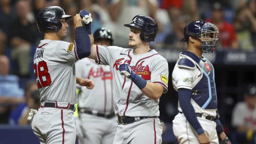 En duelo de líderes de las Grandes Ligas, Bravos se imponen a Rays En duelo de líderes de las Grandes Ligas, Bravos se imponen a Rays