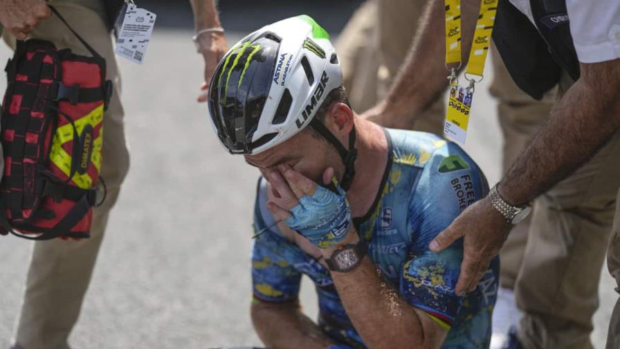 Británico Cavendish abandona el Tour de Francia por una caída