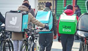 Aplicaciones de comida logran frenar de momento el salario m&iacute;nimo de repartidores en NY