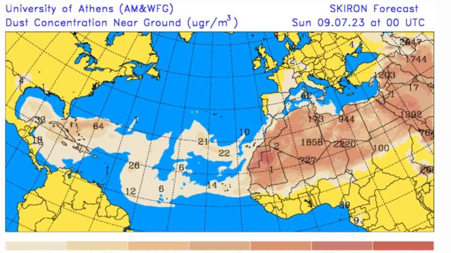 Polvo del Sahara incidirá desde este lunes con temperaturas calurosas, de acuerdo a Onamet