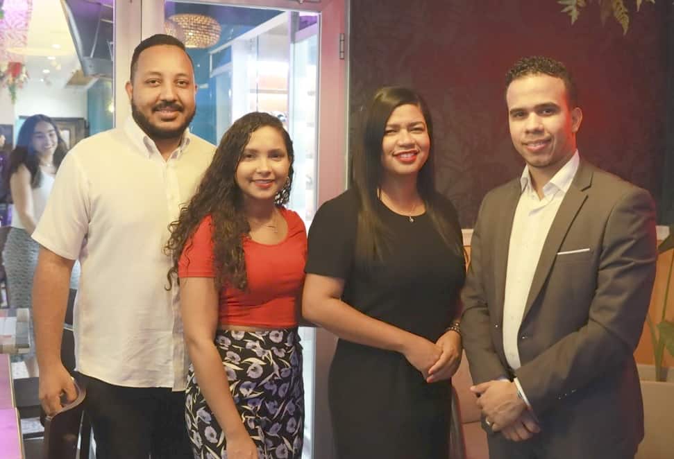 Joaquín Medina, Alanna Luciano, Félix Cabreja y Marcia Ureña.